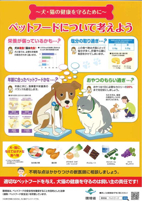 ペットフードを考えよう
